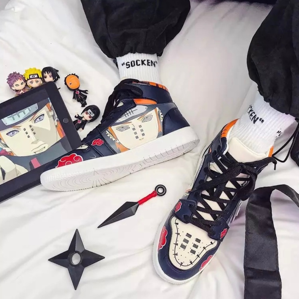 Naruto Custom Pain High Top Anime Shoes